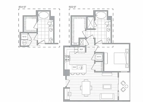 Floor plan Erie 1