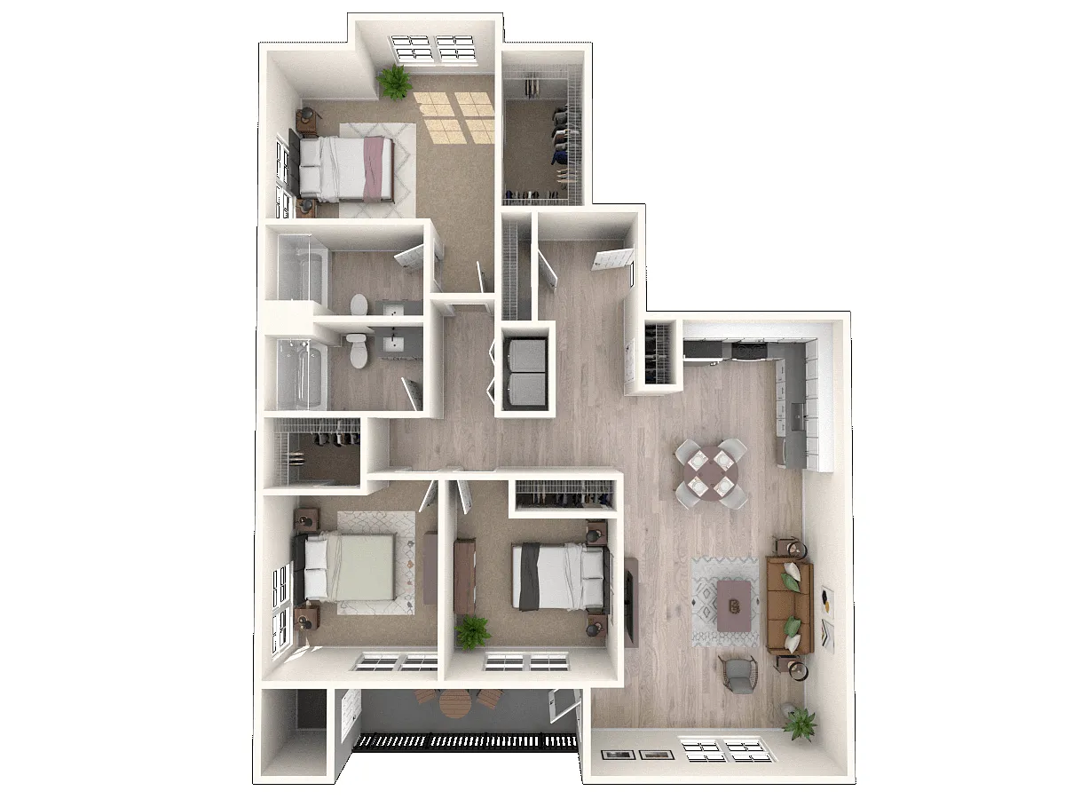 Floor plan East - 3 Bed C2
