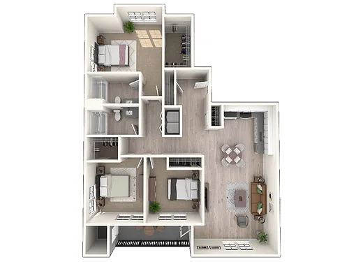 Floor plan East - 3 Bed C2