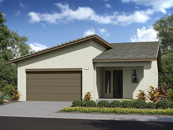 Elevation B features the new century modern exterior style