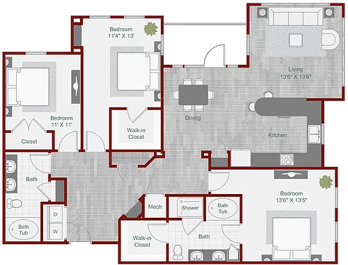 Floor plan C2-2