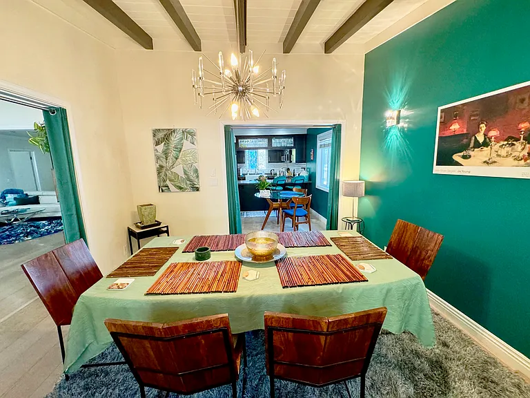 Open concept kitchen equipped with all new stainless steel appliances, breakfast nook, Dining room, Living room, Family room