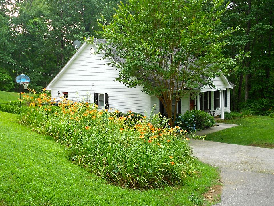 Private wooded acreage.