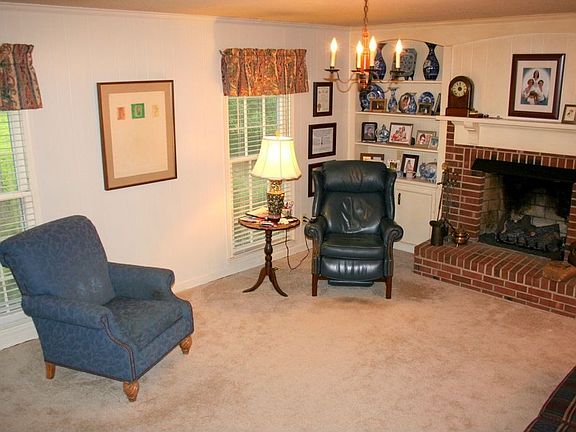 Family Room with Masonary Fireplace