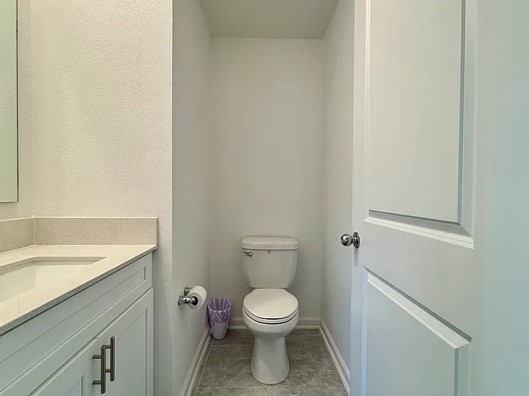 Powder Room Front View (Downstairs)
