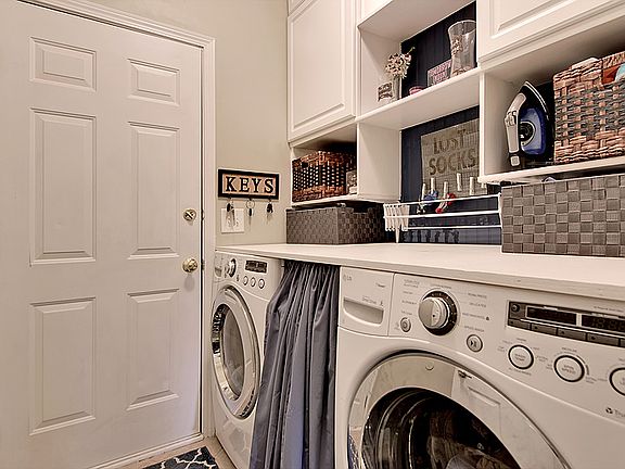downstairs laundry room
