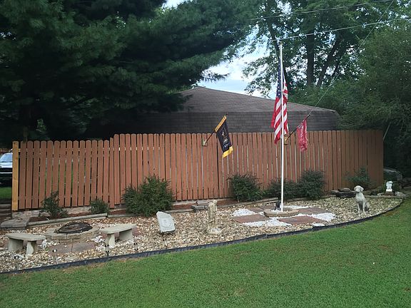 Fire pit and river rocks 