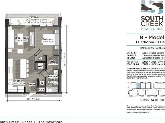 B Model The Hawthorn Floor Plan