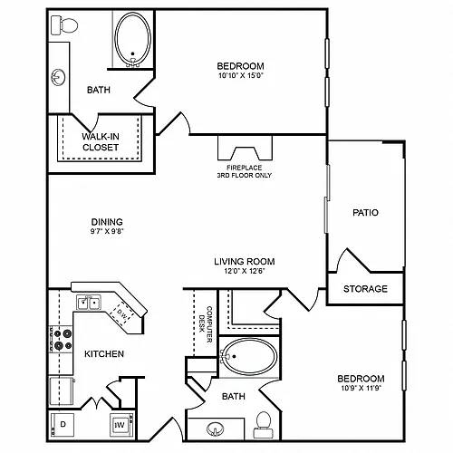 Floor plan B3