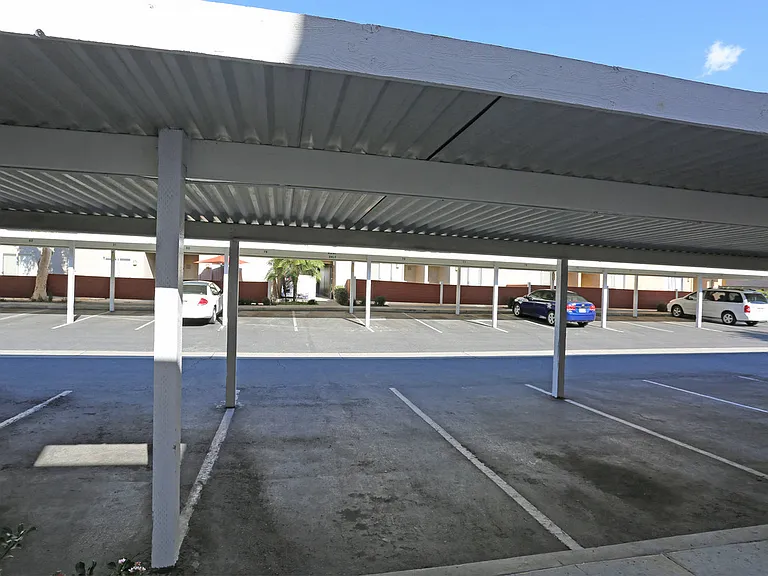 level street view of carports