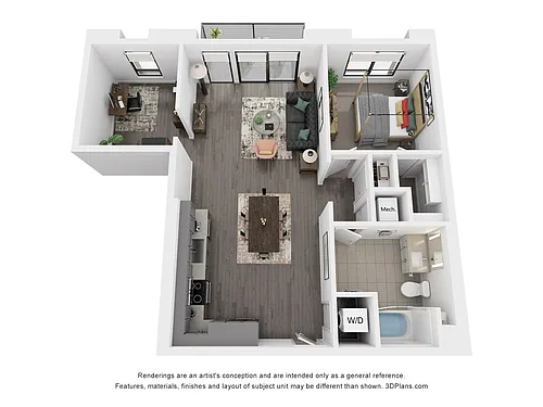 Floor plan A14DP