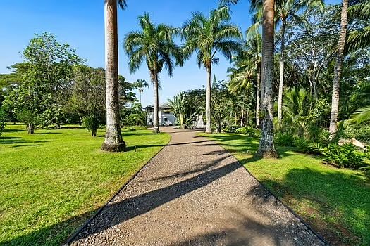 Gated entrance to the 5 acre property