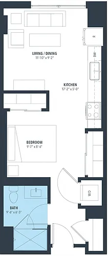 Floor plan Studio-e10a