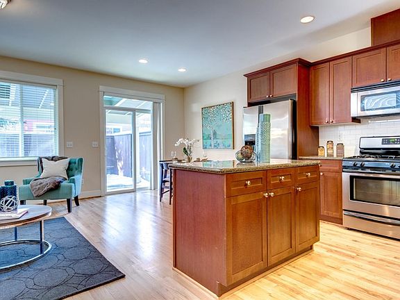 Stainless appliances in the kitchen