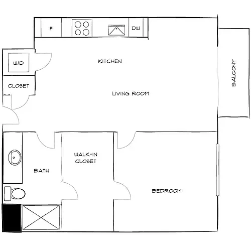 Floor plan Design 1B