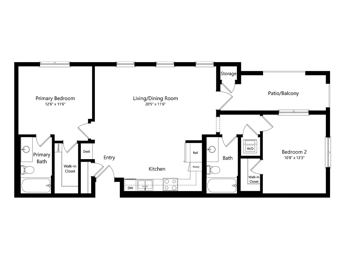 Floor plan 2-1 ALT 2