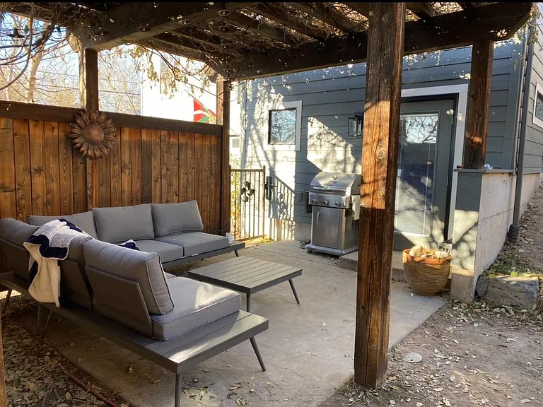 Covered patio (furniture not included)