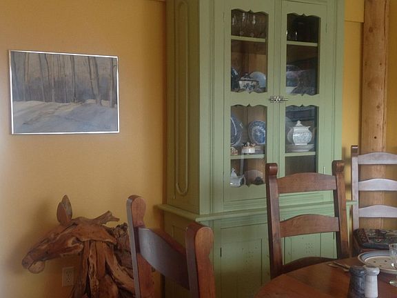 separate colorful dining oom