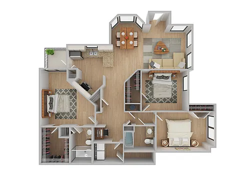 Floor plan Estate 1 | Renovated