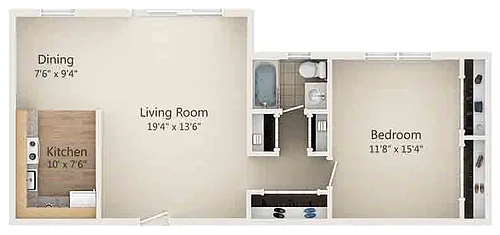 Floor plan Bradford Renovated