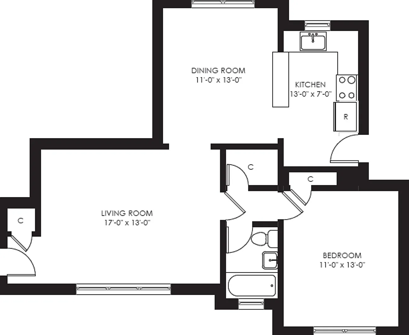 1 bed, 1.0 bath, 698 sqft, $1,745 — Photo 1