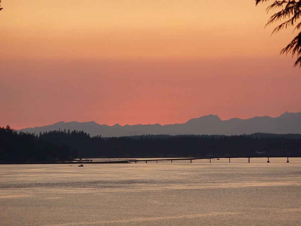 sunset from deck