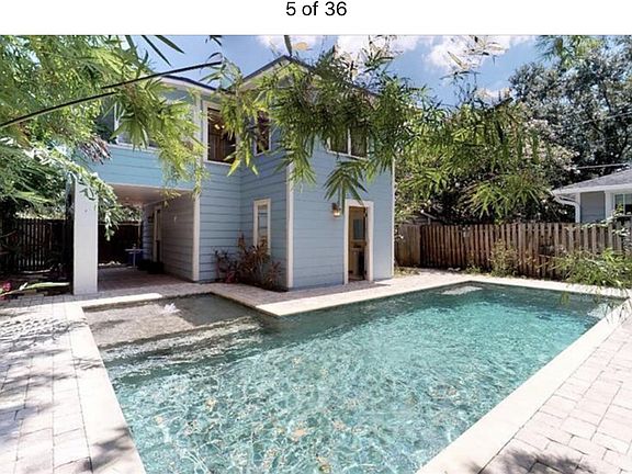Saltwater pool with a step entry/exit