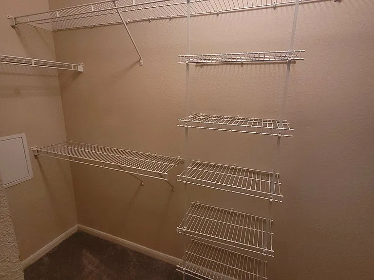 Walk in bedroom closet
