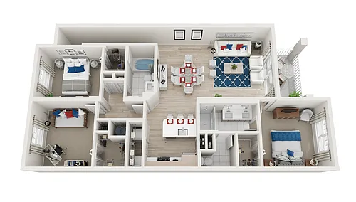 Floor plan C3-1393sf