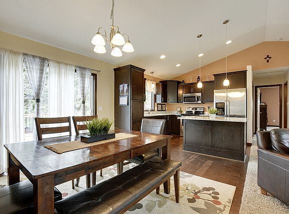 Open layout for dining.