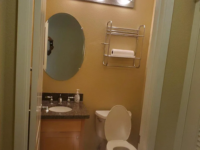 1/2 bath on 1st floor