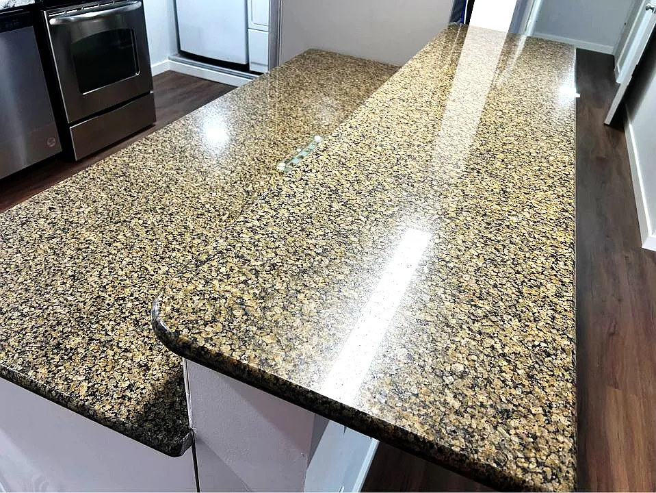 Downstairs Kitchen Granite Bar and Counter