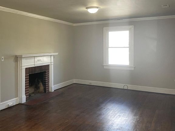 Living room with fireplace