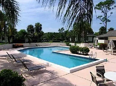 large heated pool