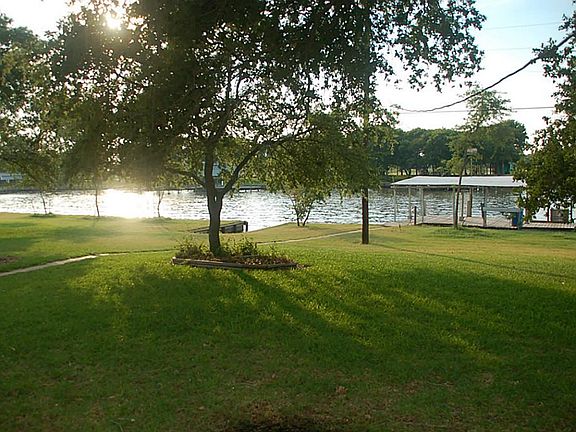 View of the back yard & Caney Creek.