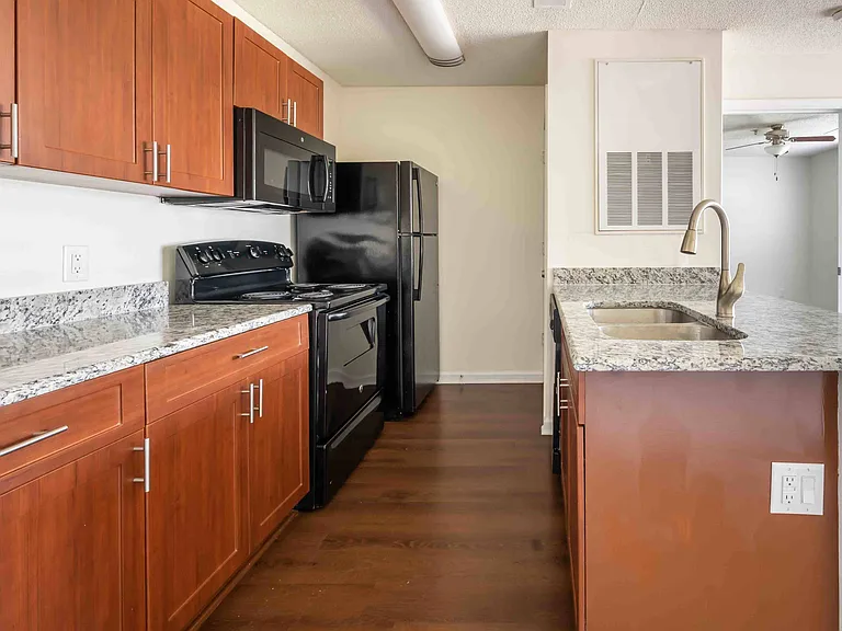 Kitchen with Granite Countertops
