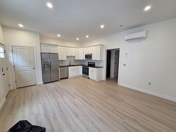 Open concept kitchen and living area