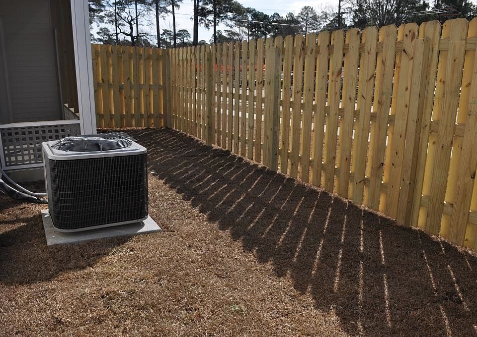 fenced in backyard