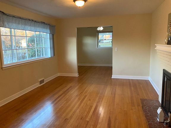 View from living room into the dining room