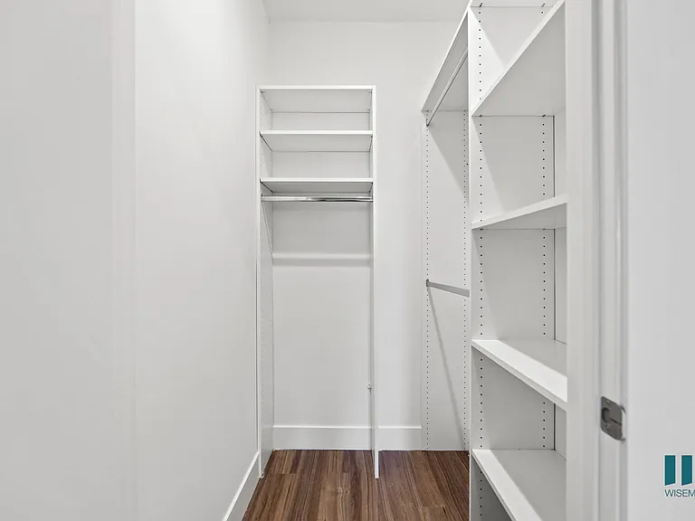 Walk-In Closet with Built-In Organizers