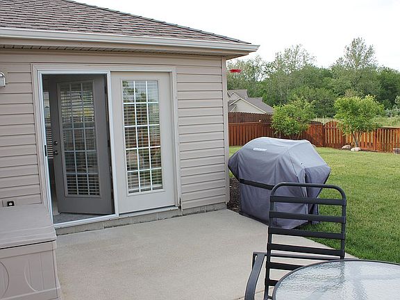 Backyard exit from sunroom