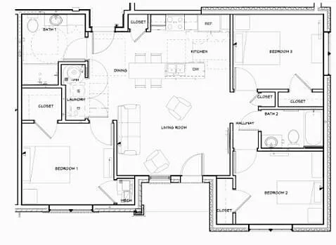 Floor plan 3 Bedroom