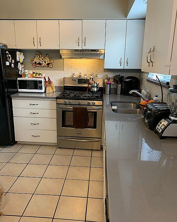 Kitchen from back patio door