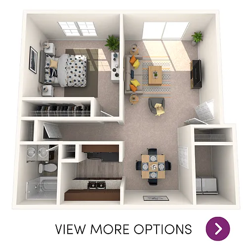 Floor plan 1 Bedroom 1 Bath