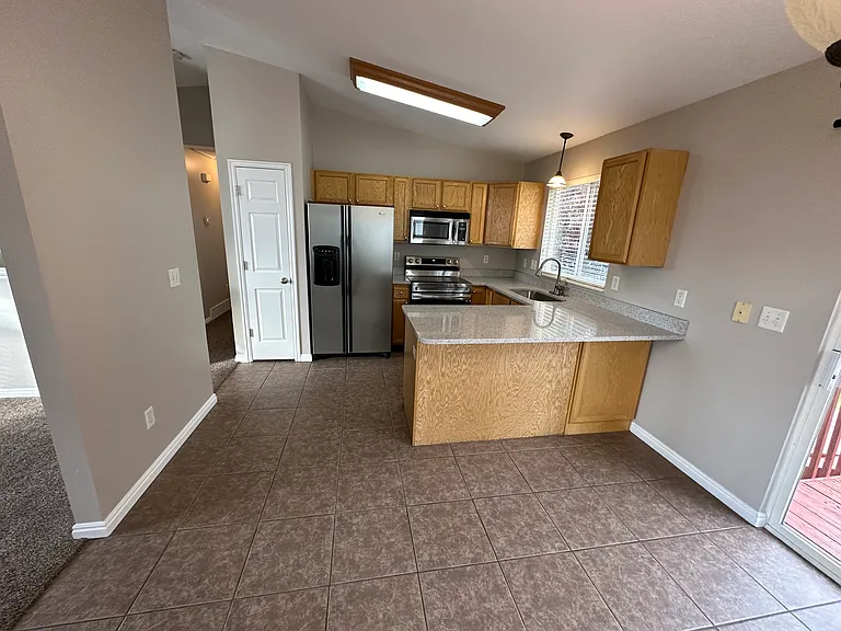 Kitchen view from dining area