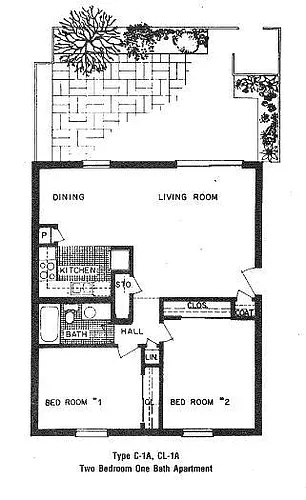 Floor plan 2 Bedroom