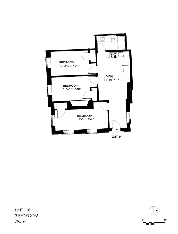 3 bed, 1.0 bath, $3,555 — Photo 2