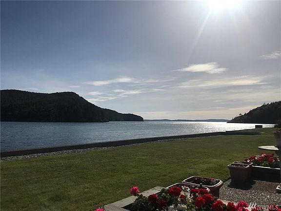 View from patio to Burrows Island