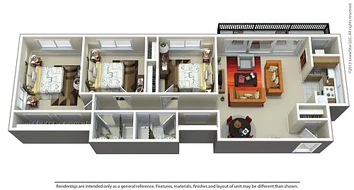 Floor plan 3Bedroom 2Bathroom