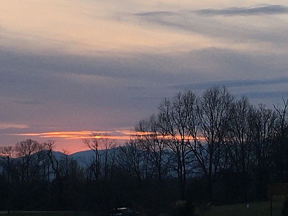 Blue Ridge Winter Sunset